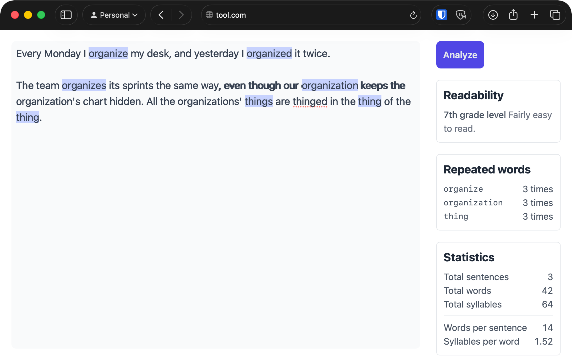 old essay tool ui preview