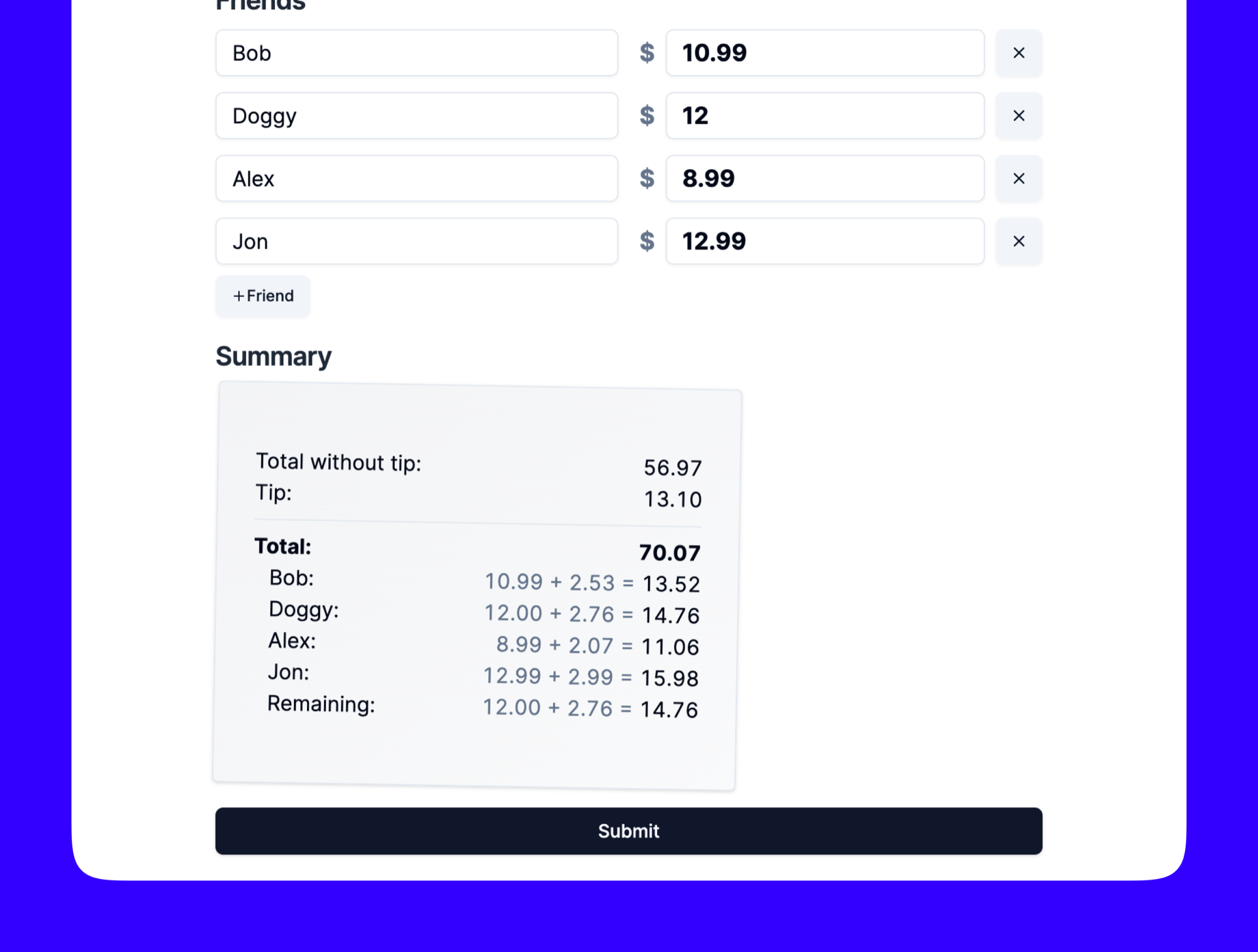 Personal expenses app recurring expenses