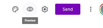 Google Forms embedded preview