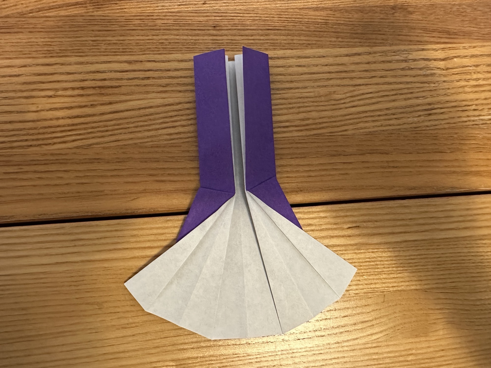 Origami dress step 9