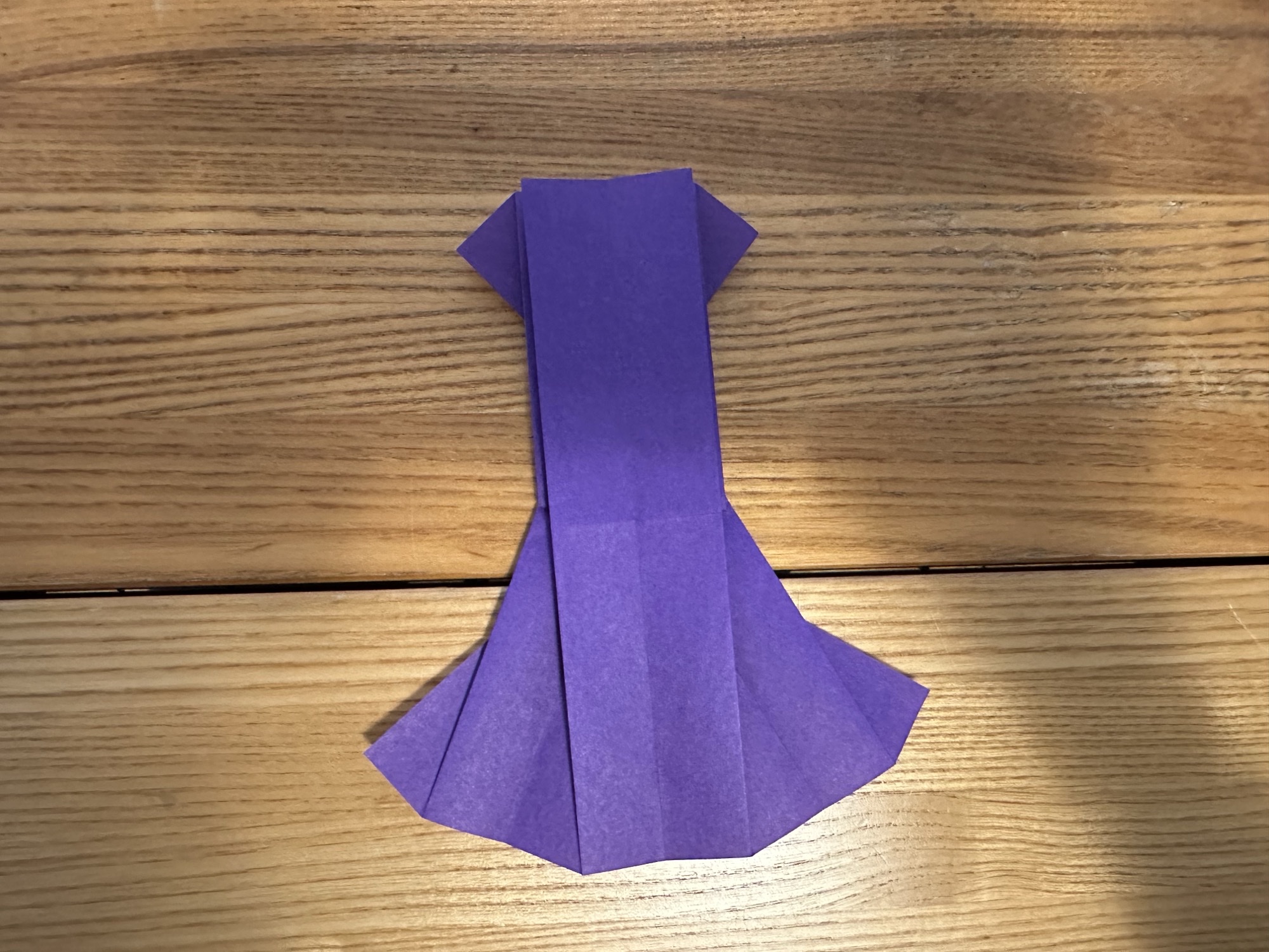 Origami dress step 11
