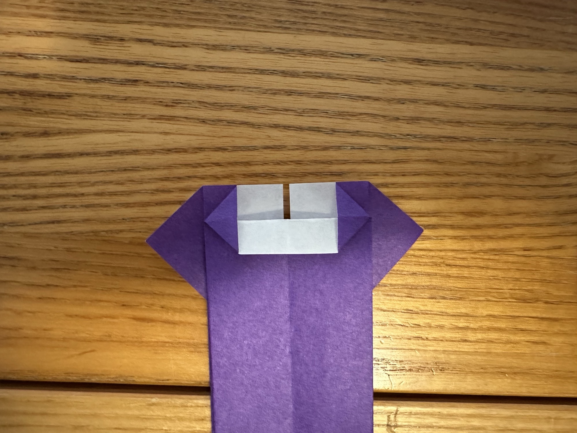 Origami dress step 13
