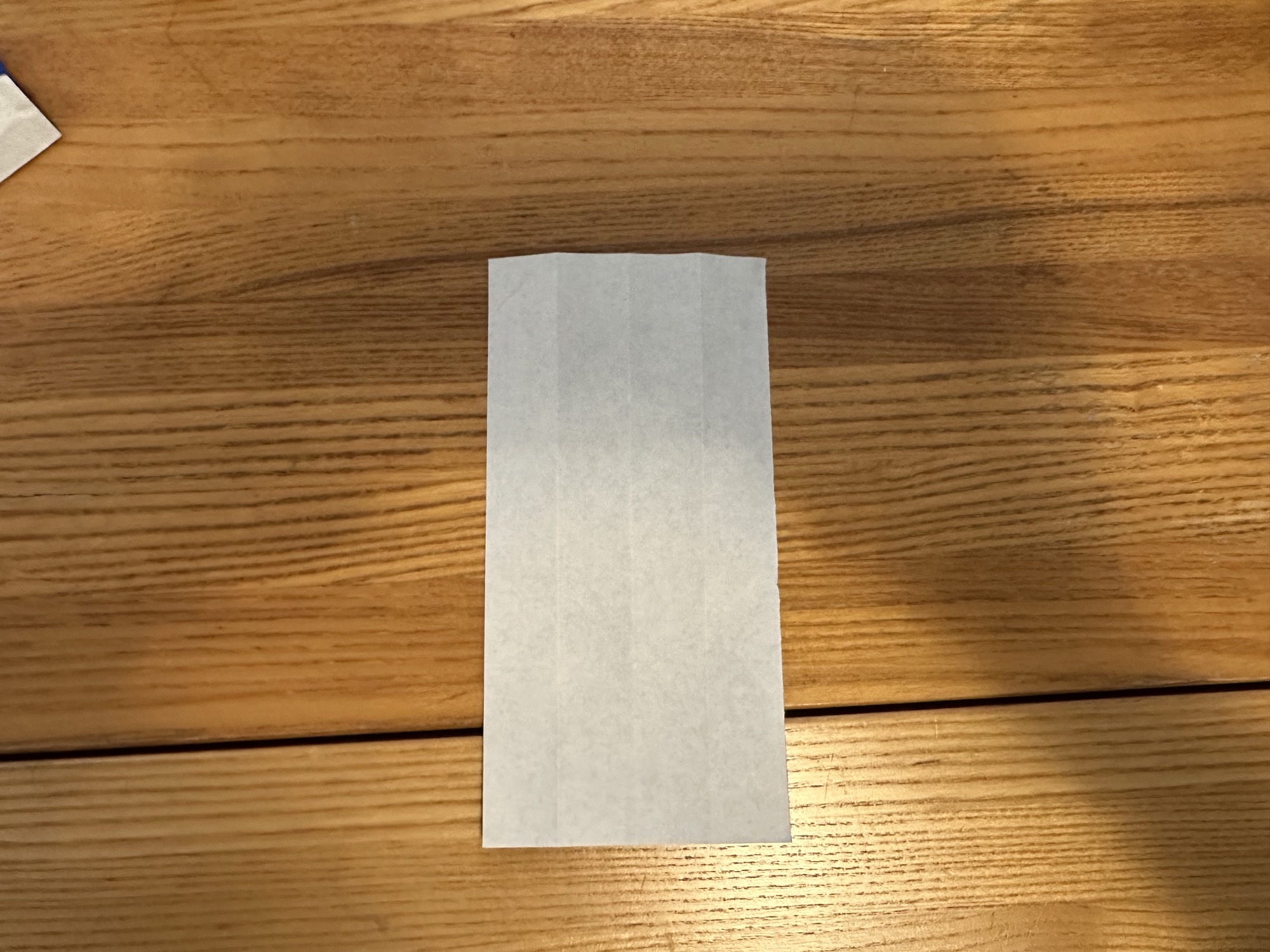 Origami shirt step 2