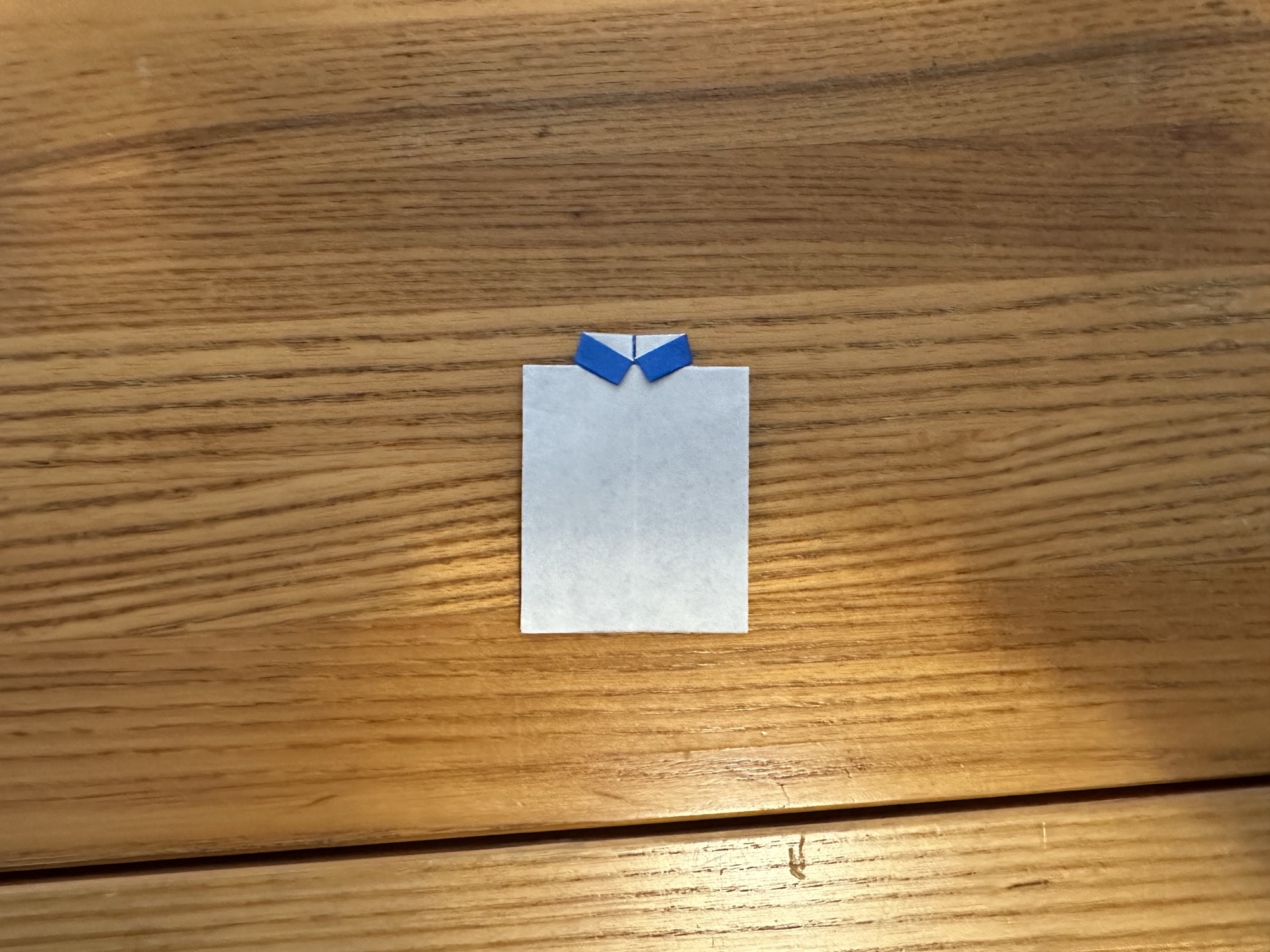 Origami shirt step 9