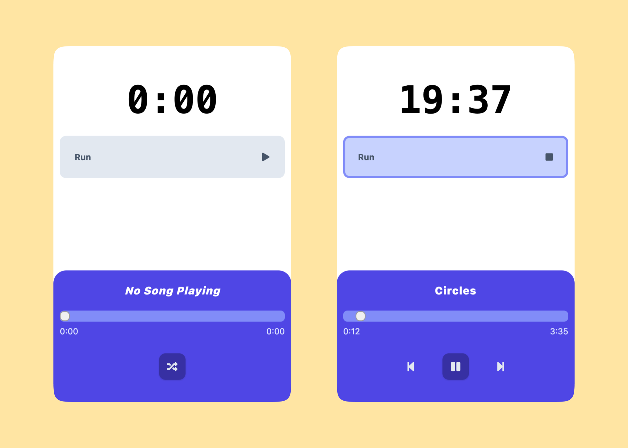 HLS App audio controls